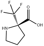 2-(Trifluoromethyl)-D-proline Structure