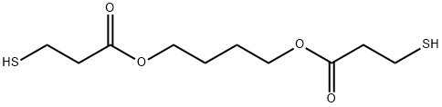 ビス(3-メルカプトプロピオン酸)1,4-ブタンジオール 化学構造式