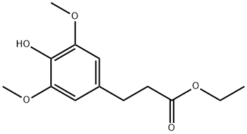 3-(4-HYDROXY-3,5-DIMETHOXY-PHENYL)-PROPIONIC ACID ETHYL ESTER Structure