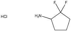 2,2-Difluorocyclopentan-1-Amine Hydrochloride Structure