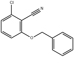 2-クロロ-6-(フェニルメトキシ)ベンゾニトリル 化学構造式