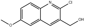 2-CHLORO-6-METHOXYQUINOLINE-3-METHANOL Struktur