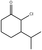 Cyclohexanone,  2-chloro-3-(1-methylethyl)- Structure