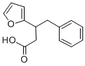 3-(2-フリル)-4-フェニルブタン酸 化学構造式