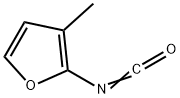 イソシアン酸3-メチルフル-2-イル 化学構造式