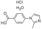 4-(2-Methyl-1H-imidazol-1-yl)benzoic acid hydrochloride hydrate Structure