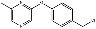 2-[4-(Chloromethyl)phenoxy]-6-methylpyrazine Structure
