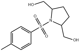 (1-tosylpyrrolidine-2,5-diyl)dimethanol Struktur