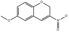 6-メトキシ-3-ニトロ-2H-クロメン 化学構造式