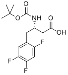 BOC-(S)-3-AMINO-4-(2,4,5-TRIFLUORO-PHENYL)-BUTYRIC ACID Structure