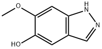 5-HYDROXY-6-METHOXY (1H)INDAZOLE Structure