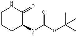 (S)-3-BOC-AMINO-2-PIPERIDONE Struktur