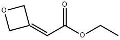 エチル2-(オキセタン-3-イルジエン)アセテート 化学構造式