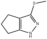 Cyclopentapyrazole,  1,4,5,6-tetrahydro-3-(methylthio)- 结构式