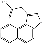 ナフト[2,1-b]フラン-1-酢酸 化学構造式
