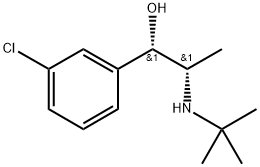 (R*,R*)-3-氯-alpha-[1-(叔丁基氨基)乙基]苯甲醇, 92264-82-9, 结构式