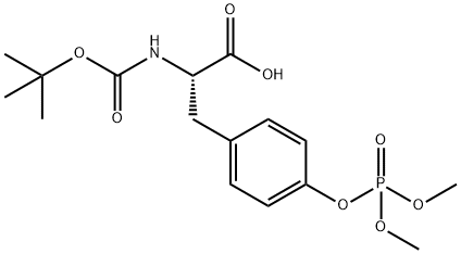NΑ-BOC-O-(二甲基磷酸基)-L-酪氨酸, 92264-99-8, 结构式
