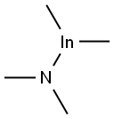 ジメチル(ジメチルアミノ)インジウム(III) 化学構造式