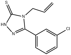 4-ALLYL-5-(3-CHLOROPHENYL)-4H-1,2,4-TRIAZOLE-3-THIOL Struktur