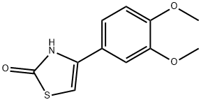 4-(3,4-DIMETHOXYPHENYL)-2(3H)-THIAZOLONE 结构式