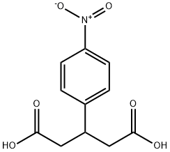 3-(4-硝基苯基)戊二酸 结构式