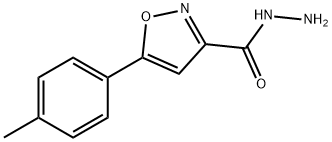5-对甲苯异恶唑-3-酰肼, 92289-74-2, 结构式