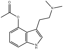 4-アセトキシ-N,N-ジエチルトリプタミン 化学構造式