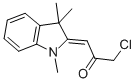 1-氯-3-(1,3,3-三甲基-2,3-二氢-1H-吲哚-2-亚基)丙-2-酮 结构式