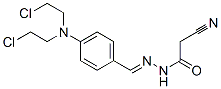 N-[[4-[bis(2-chloroethyl)amino]phenyl]methylideneamino]-2-cyano-acetam ide|