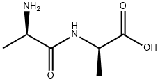 (R)-2-[[(R)-2-アミノプロピオニル]アミノ]プロピオン酸 化学構造式