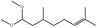 8,8-ジメトキシ-2,6-ジメチル-2-オクテン 化学構造式