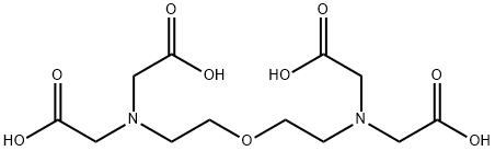 [オキシビス(エチレンニトリロ)]四酢酸 化学構造式