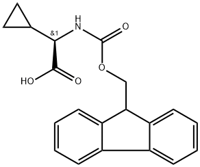 FMOC-D-环丙基甘氨酸, 923012-40-2, 结构式