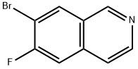 7-溴-6-氟异喹啉, 923022-40-6, 结构式