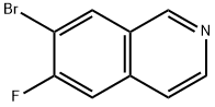 7-BROMO-6-FLUOROISOQUINOLINE Structure