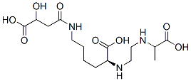 N2-[2-[(1-Carboxyethyl)amino]ethyl]-N6-(3-carboxy-3-hydroxy-1-oxopropyl)-L-lysine 结构式