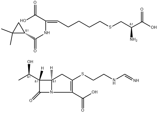 亚胺培南-西司他丁钠,92309-29-0,结构式