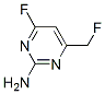 2-Pyrimidinamine, 4-fluoro-6-(fluoromethyl)- (9CI) 结构式