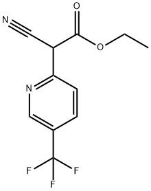 2-氰基-2-(5-(三氟甲基)吡啶-2-基)乙酸乙酯, 923148-75-8, 结构式