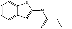 Butanamide, N-2-benzothiazolyl- (9CI) Structure