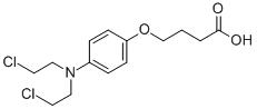 BUTYRIC ACID, 4-(p-(BIS(2-CHLOROETHYL)AMINO)PHENOXY)- 结构式