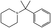 2-Phenyl-2-(1-piperidinyl)propane Structure