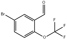 5-ブロモ-2-(トリフルオロメトキシ)ベンズアルデヒド 化学構造式