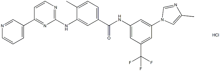 尼罗替尼盐酸盐(无水) 结构式