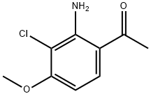 Ethanone, 1-(2-amino-3-chloro-4-methoxyphenyl)- Struktur