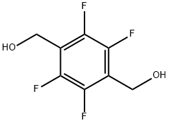 2,3,5,6-テトラフルオロ-1,4-ベンゼンジメタノール 化学構造式