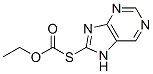 ethyl 7H-purin-8-ylsulfanylformate Struktur