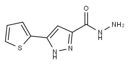 5-(2-噻吩)-1H-吡唑-3-卡巴肼 结构式