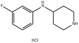 4-(3-氟苯氨基)-哌啶盐酸盐, 923565-91-7, 结构式