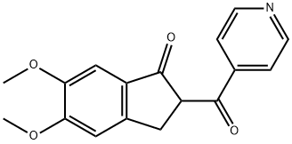 2-isonicotinoyl-5,6-diMethoxy-2,3-dihydro-1H-inden-1-one Structure
